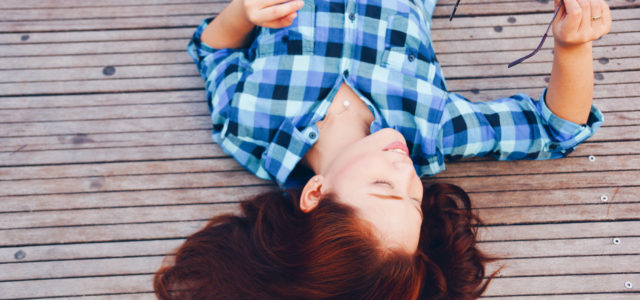 Ketamine IV, IM, IN for depression - This girl has been treated with IV ketamine and is relaxing on the deck and at peace.