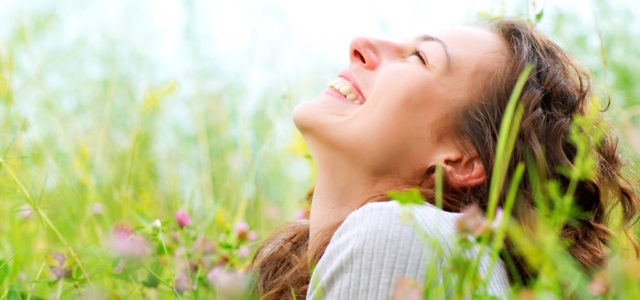 Woman relishes a spring day after IV ketamine + neuroplasticity = relief, relaxation, and relishing life for her.