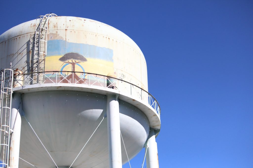 People with bipolar disorder seek risky behaviors like climbing this water tower to paint graffiti on it.