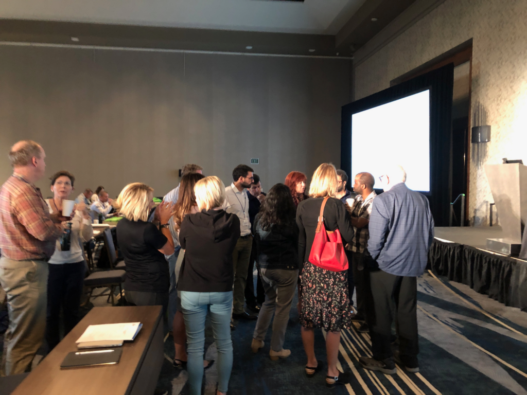 Celebrating the response to ketamine after Lori Calabrese's presentation.