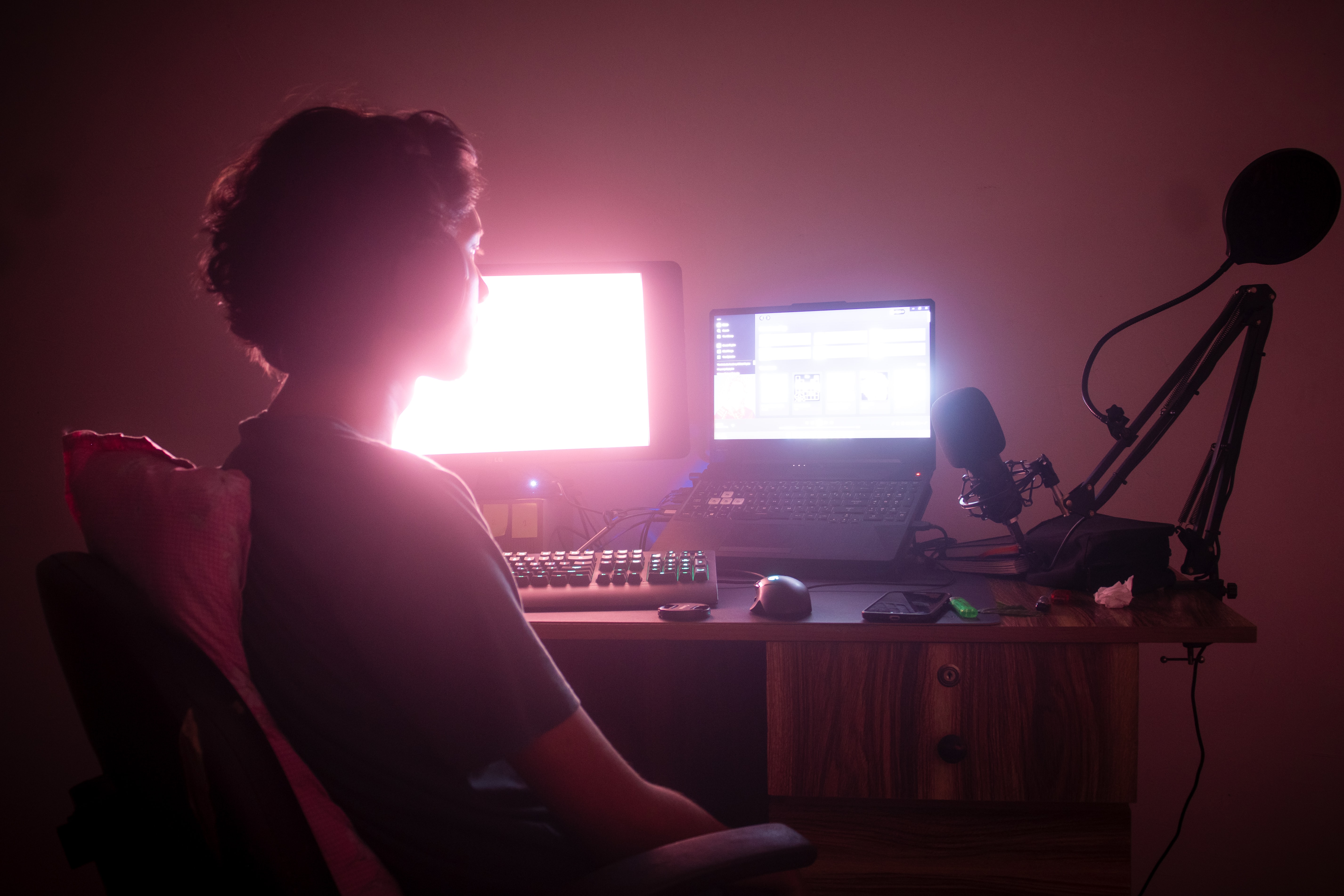 Not all kids are butterflies, some prefer to be alone at a computer.